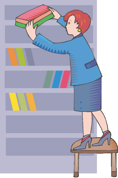 librarian shelving books